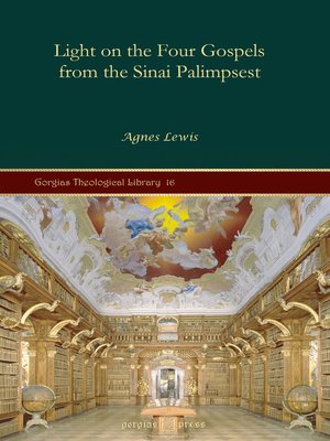 cover image of Light on the Four Gospels from the Sinai Palimpsest